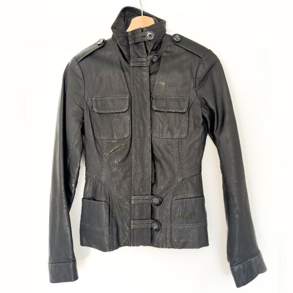 Danier Genuine Women's Leather Jacket, UK 6-8 - Picture 1 of 3